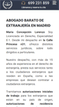 Mobile Screenshot of abogadoextranjeros.com